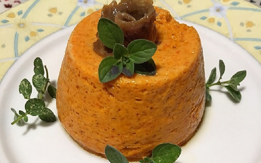 Flan di peperoni