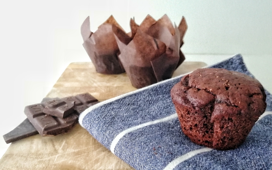 Muffin al doppio cioccolato