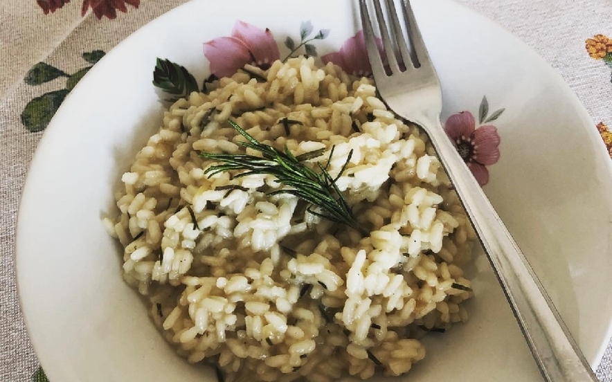 Risotto rosmarino e miele