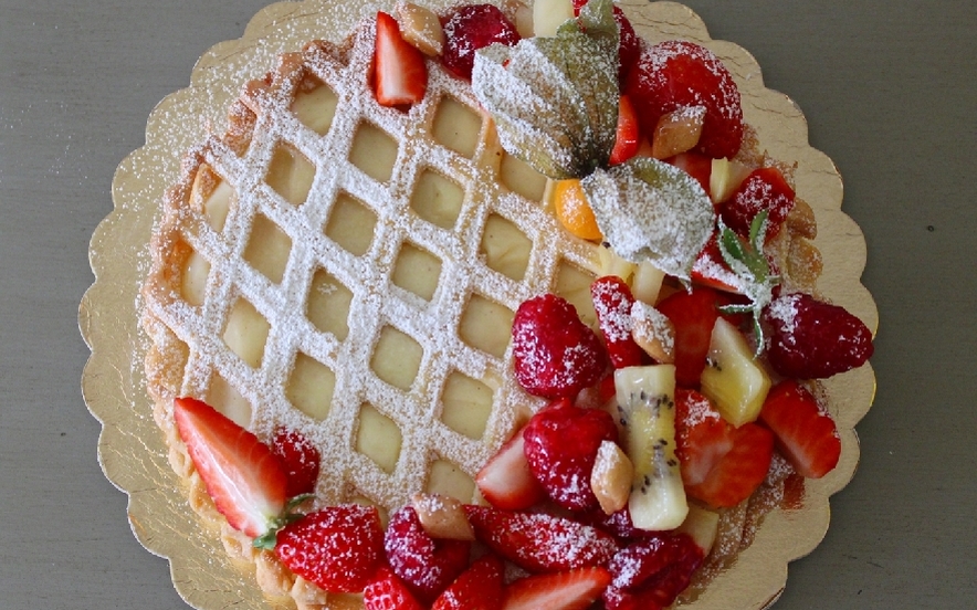 Crostata di frutta fresca e crema pasticciera