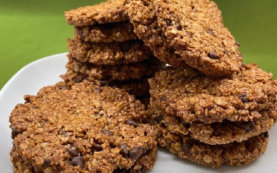 Biscotti avena integrale con gocce di cioccolato