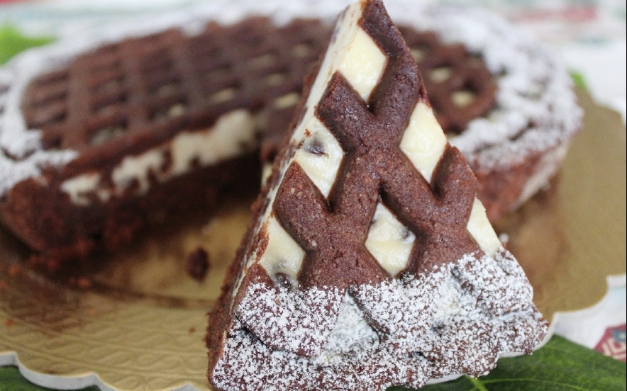 Crostata al cacao ricotta e gocce di cioccolato