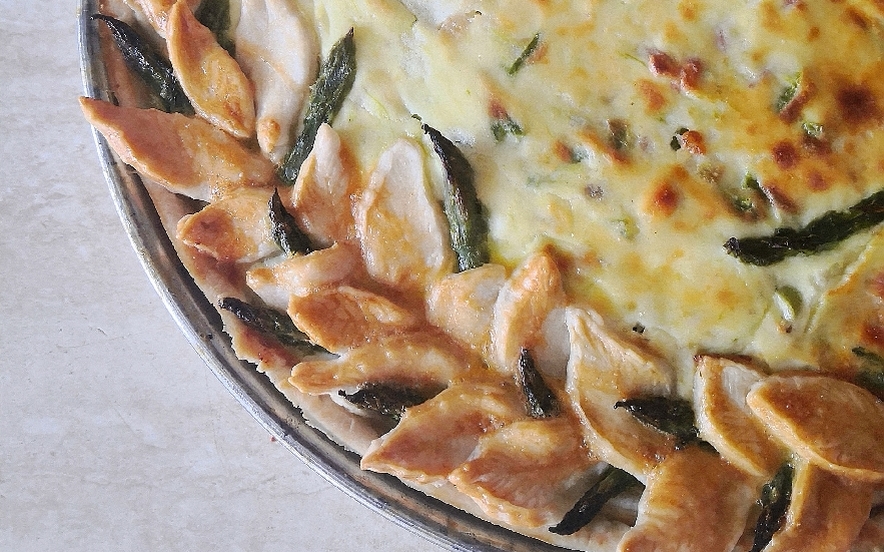 Crostata salata agli asparagi