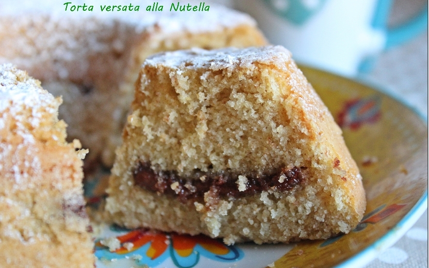 Torta versata alla nutella