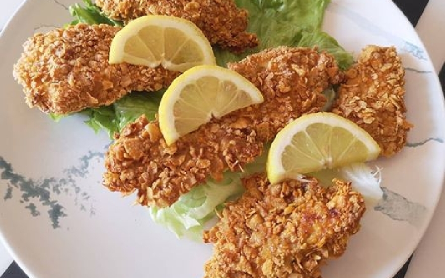 Nuggets di pollo ai corn flakes