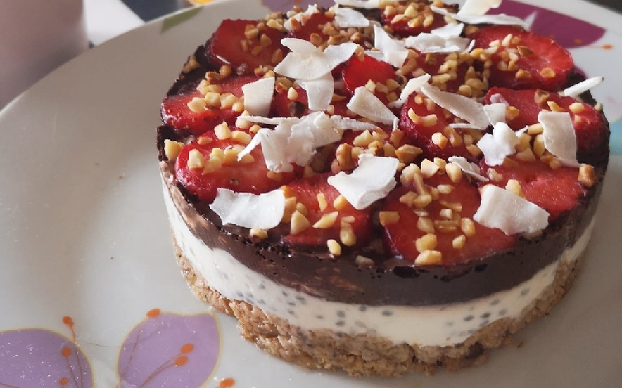 Fit cheesecake senza cottura