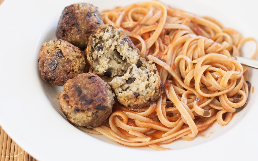 Polpette di melanzane con 2 ingredienti