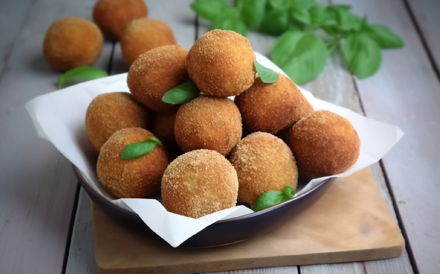 Polpettine di ceci e melanzane