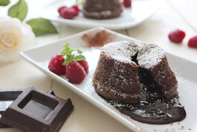 Tortino al cioccolato con cuore fondente