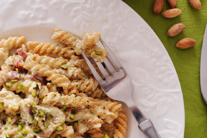 Pasta al pesto di pistacchio