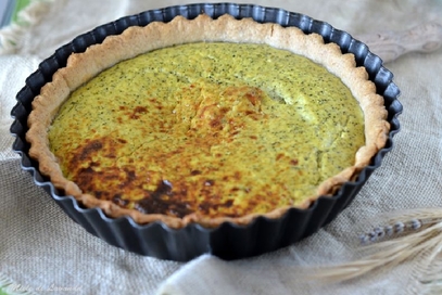 Quiche con ricotta e broccoli