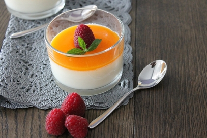 Panna cotta al cioccolato bianco