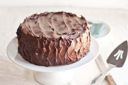 Torta integrale con ganache al cioccolato