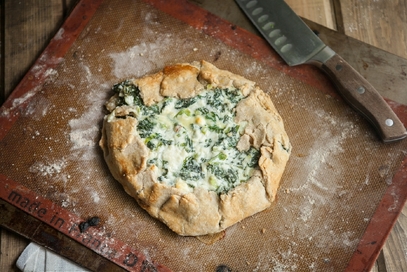 Galette salata con ricotta e bietola