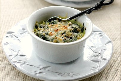 Gratin di zucchine e spinaci