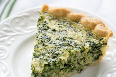 Quiche di spinaci e carciofi