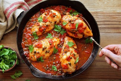 Pollo alla marinara