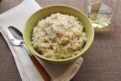 Risotto ai carciofi e gamberetti