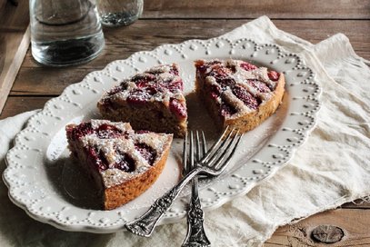 Torta integrale alle fragole