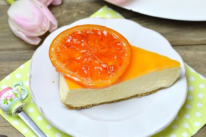 Cheesecake all'arancia