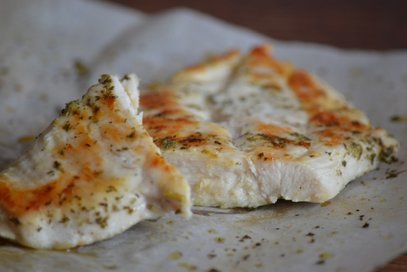 Petto di pollo alle erbette