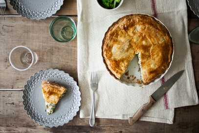 Quiche con broccoli e gorgonzola