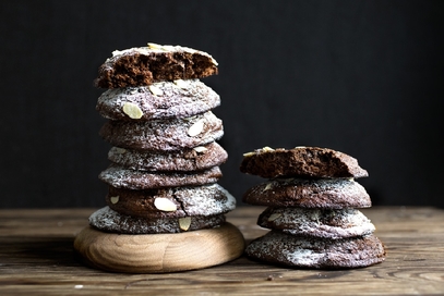 Biscotti al cioccolato con le mandorle