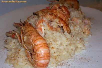 Risotto scampi e prosecco