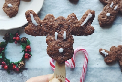 Biscotti di farro vegani al cacao