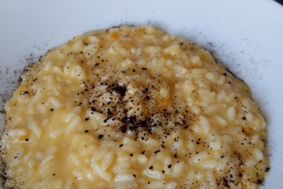 Risotto zucca e liquirizia