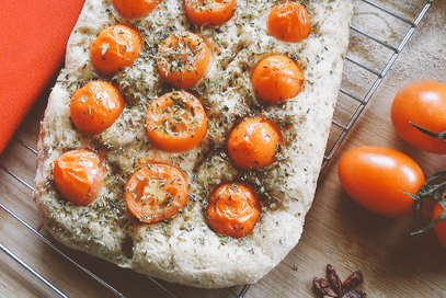 Focaccia integrale alla pizzaiola