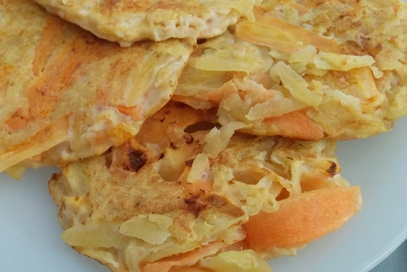 Rösti di patate e carote