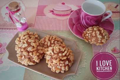 Biscotti al nesquik con riso soffiato
