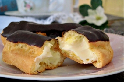 Eclair con crema di mascarpone