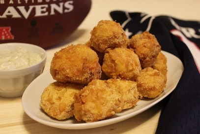 Nuggets con salsa al gorgonzola