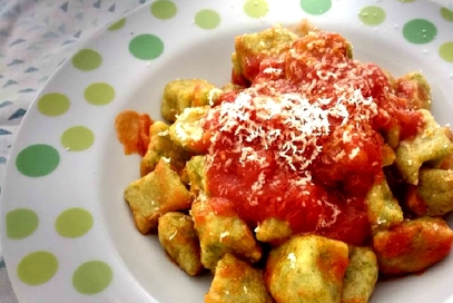 Gnocchi di broccoli lessati