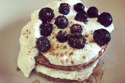 Pancake facilissimo alla banana e fiocchi di avena