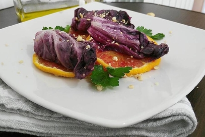 Bocconcini di radicchio all'asiago