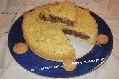 Torta sbriciolata alla nutella e mascarpone!