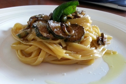 Linguine con le zucchine