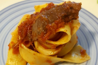 Pappardelle al sugo di cinghiale