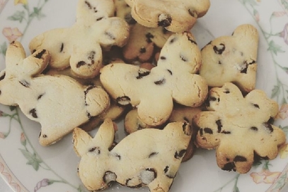 Biscotti con farina di riso e gocce di cioccolato