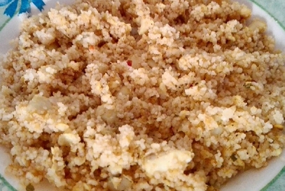 Cous cous di platessa al curry