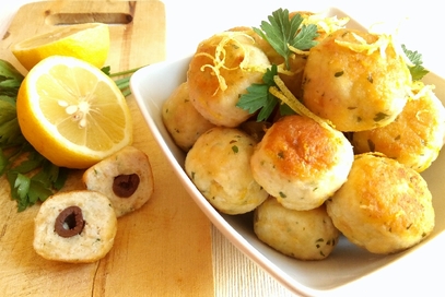 Polpette di tacchino e olive al limone