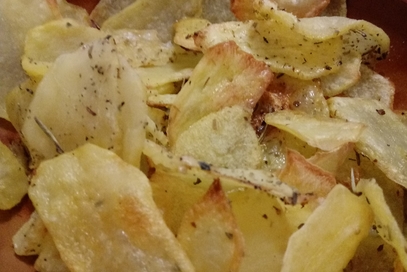 Patate chips al forno