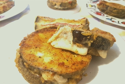 Cotolette di melanzane farcite