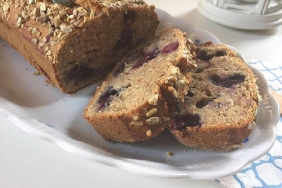 Vegan banana bread, leggero e a basso ig