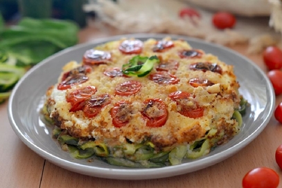 Sformato di zucchine al forno con ricotta