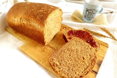 Pane integrale al latte di riso, lievito naturale