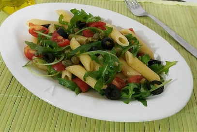 Pasta rucola e pachino